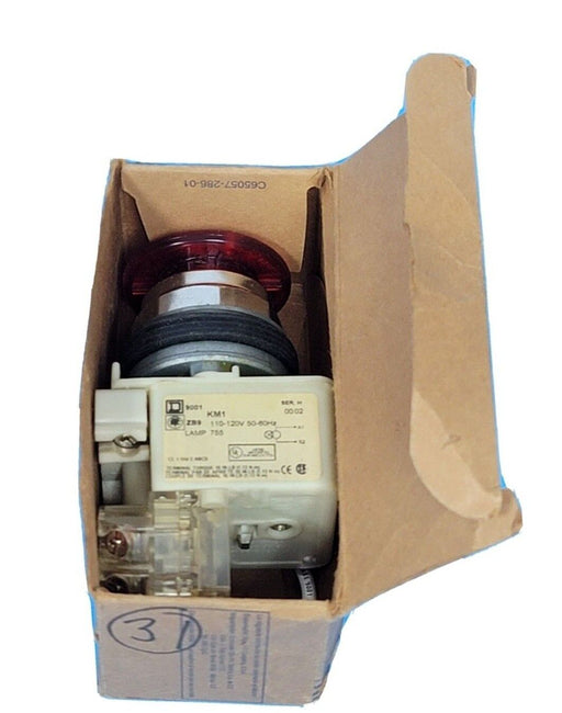 NIB SQUARE D 9001KR9P1RH13 PUSH/PULL OPERATOR SER. H