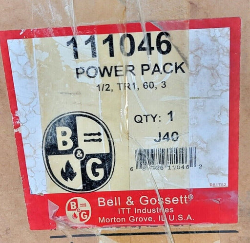 NEW BELL & GOSSETT 111046 POWER PACK MOTOR 1/2HP 60Hz 3PHASE