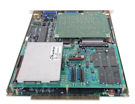 OKUMA E4809-045-091-E OPUS 5000 MAIN BOARD W/ E0227-702-008 BUBBLE MEMORY