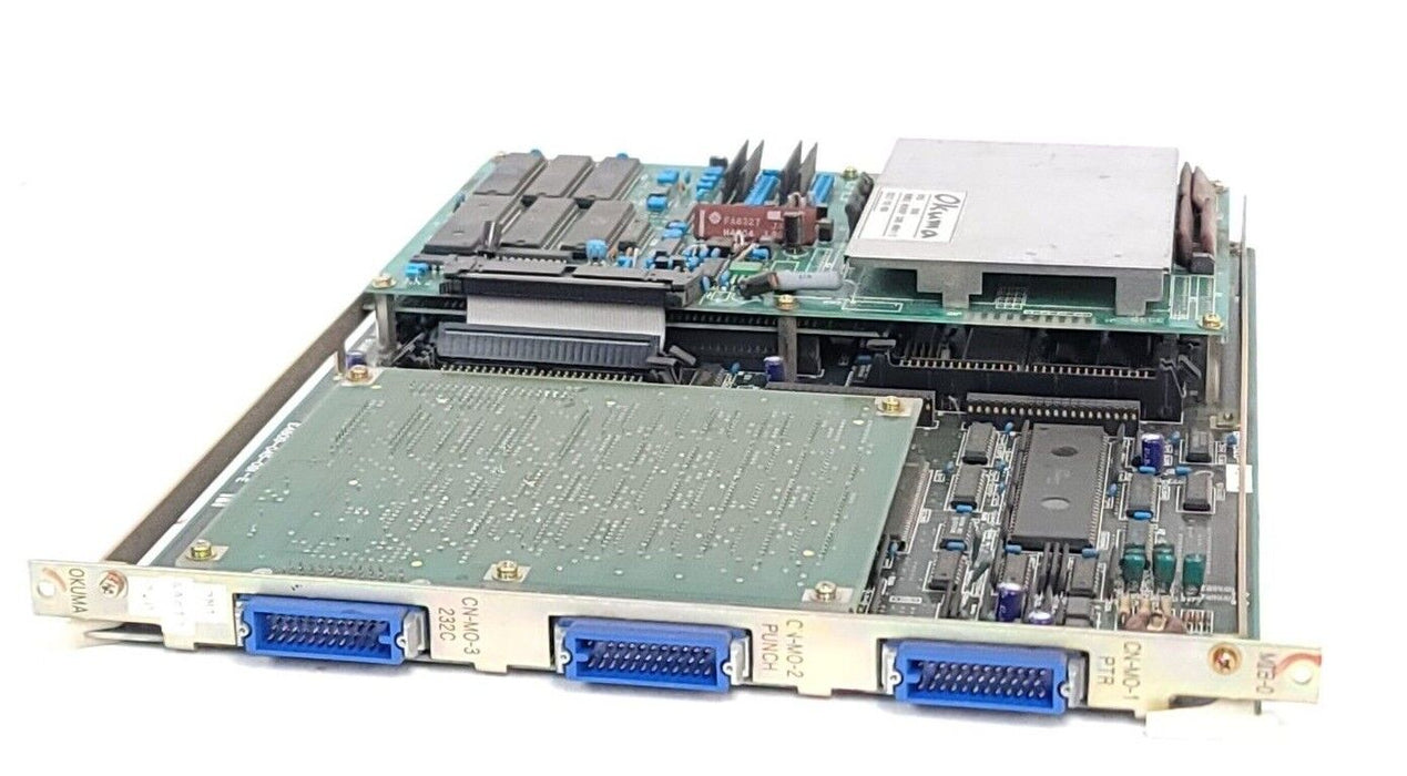 OKUMA E4809-045-091-E OPUS 5000 MAIN BOARD W/ E0227-702-008 BUBBLE MEMORY