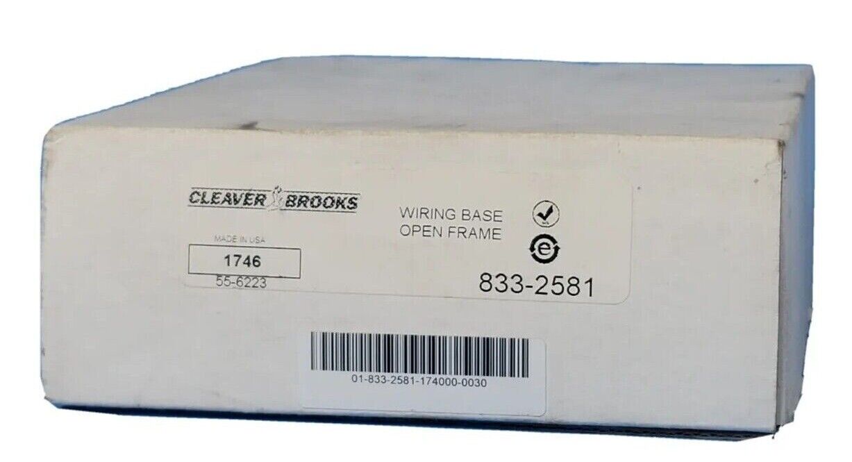 NIB CLEAVER BROOKS 833-2581 WIRING BASE OPEN FRAME 8332581
