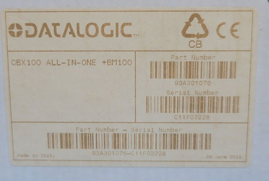 NEW DATALOGIC 93A301076 CBX100 ALL IN ONE CONNECTION BOX