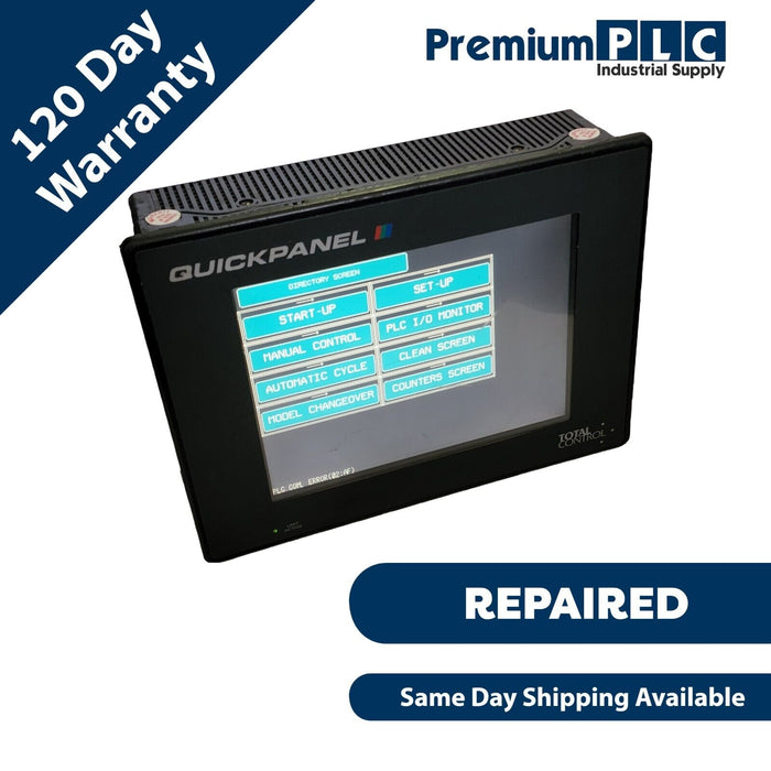 GE FANUC TOTAL CONTROL CQPI31200C2P-A QUICKPANEL W/ QPI-MBP-201-G MODBUSPLUS