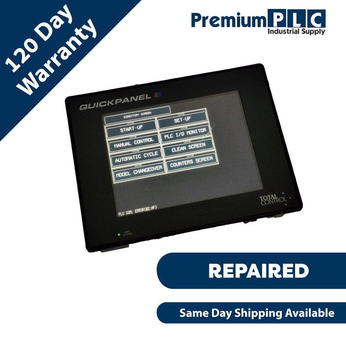 GE FANUC TOTAL CONTROL CQPI31200C2P-A QUICKPANEL W/ QPI-MBP-201-G MODBUSPLUS