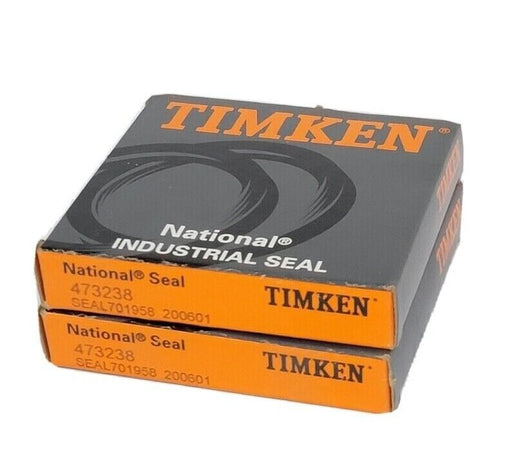 LOT OF 2 NIB TIMKEN 473238 OIL SEALS DOUBLE LIP WITH SPRING
