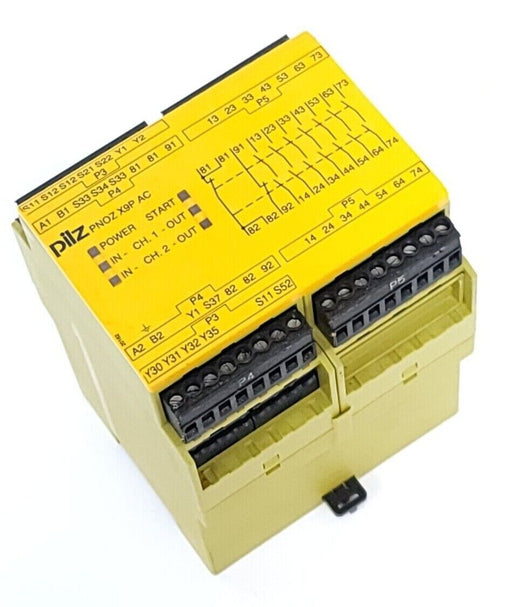 PILZ PNOZ X9P 24VDC 100-240VACDC 7no 2nc 2so SAFETY RELAY 777606 PNOZX9P