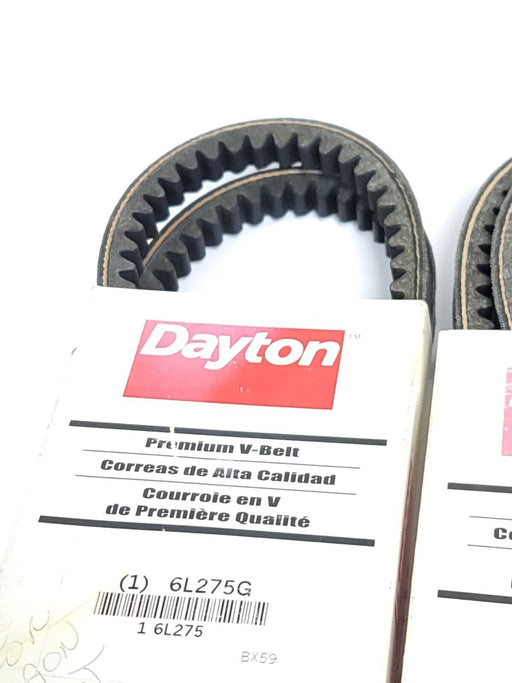 LOT OF 2 NEW DAYTON 6L275G PREMIUM COGGED V-BELTS BX-59 62'' BX59
