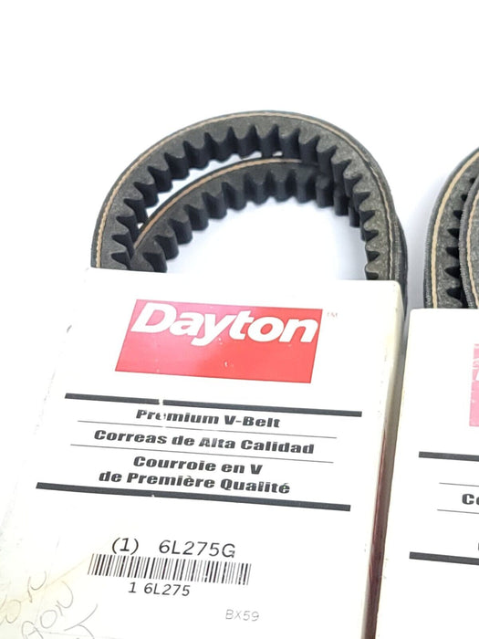 LOT OF 2 NEW DAYTON 6L275G PREMIUM COGGED V-BELTS BX-59 62'' BX59
