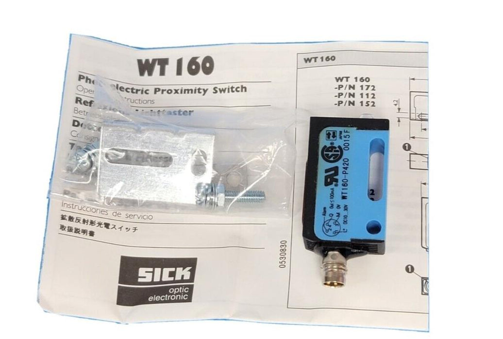 NEW SICK WT160-P420 PHOTOELECTRIC PROXIMITY SENSOR 10-30VDC WT160P420 6 009 520