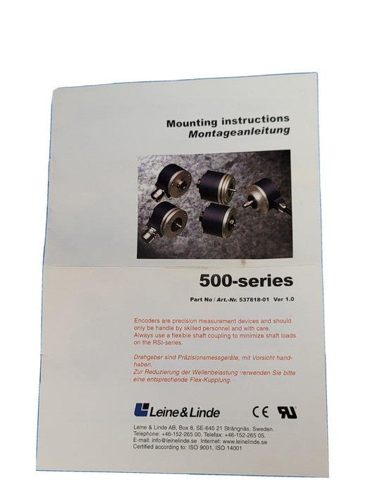 NEW LEINE & LINDE 515429-05 ENCODER 5VDC 900ppr 51542905