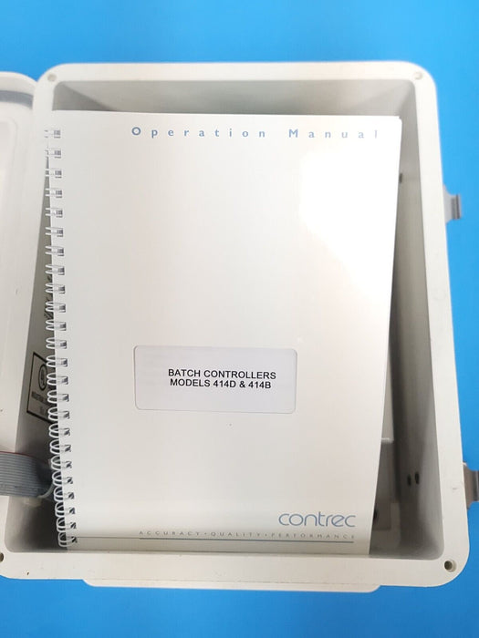 NEW CONTREC 414D.20A BATCH CONTROLLER 414 v4.17 W/ ENCLOSURE 414D20A