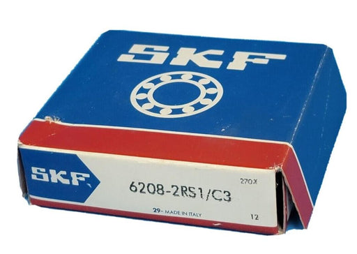 NIB SKF 6208-2RS1/C3 RADIAL/DEEP GROOVE BALL BEARING