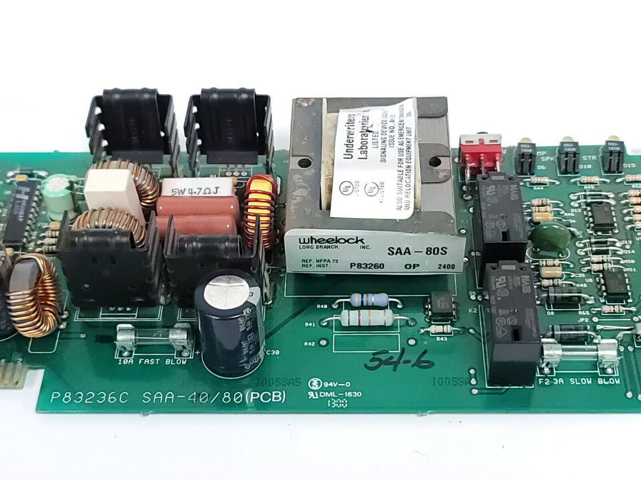 WHEELOCK SAA-80S P83236C SAA-40/80(PCB) AUDIO AMPLIFIER SAA80S