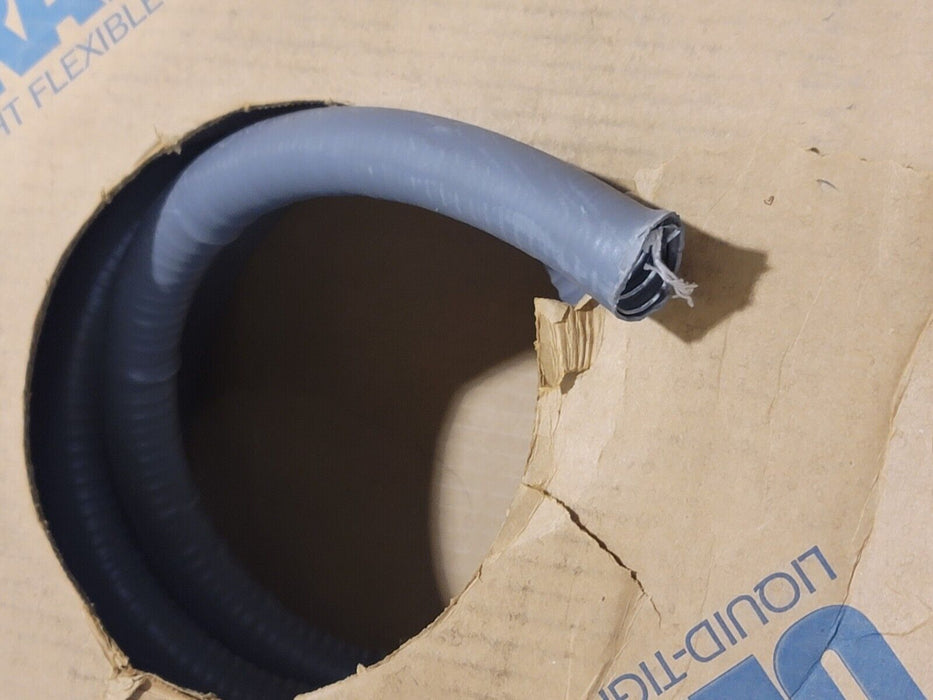 NEW ULTRATITE X075001001 TYPE EF GRAY LIQUID-TIGHT EXTRA FLEXIBLE CONDUIT *75FT