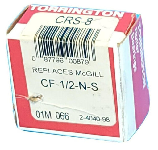 NIB TORRINGTON CRS-8 CAM FOLLOWER 1/2 INCH BORE 1/2 INCH STUD LENGTH