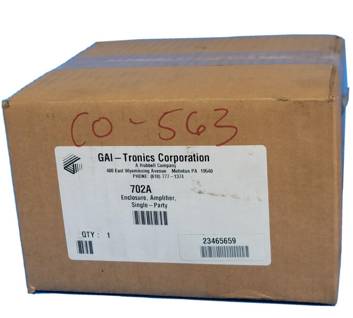 NEW GAI-Tronics 702A ENCLOSURE FOR INDOOR AMPLIFIER SINGLE-PARTY