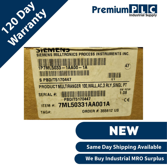 NEW SIEMENS 7ML5033-1AA00-1A / 7ML50331AA001A MultiRanger 100 LEVEL TRANSMITTER