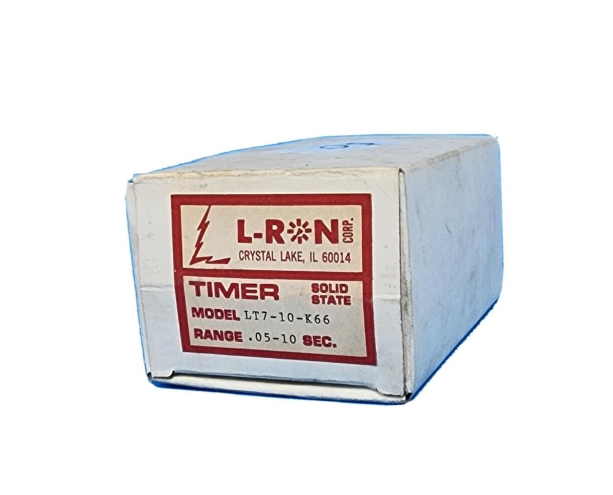 NEW L-RON CORP LT7-10-K66 / LT710K66 SOLID STATE TIMER .05-10 SEC