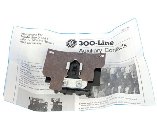 LOT OF 3 NEW GENERAL ELECTRIC CR305X100B AUXILIARY CONTACTS FOR SIZE 0 & 1