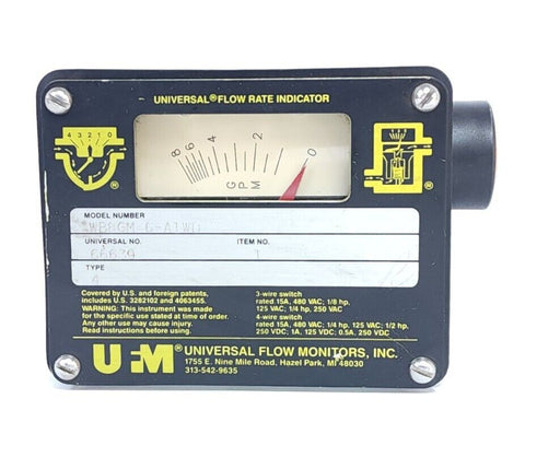 NEW UFM WB8GM-6-A1WD / WB8GM6A1WD UNIVERSAL FLOW RATE INDICATOR 66639 TYPE 4