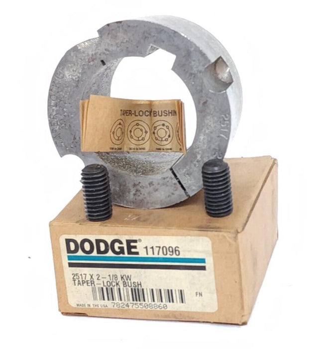 NIB DODGE 117096 TAPER LOCK BUSHING 2517 X 2 1/8 KW