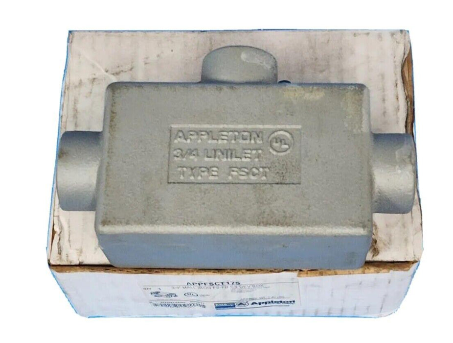 NEW EGS APPLETON APPFSCT175 3/4'' MALLABLE IRON FS-FD CS DEV BOX