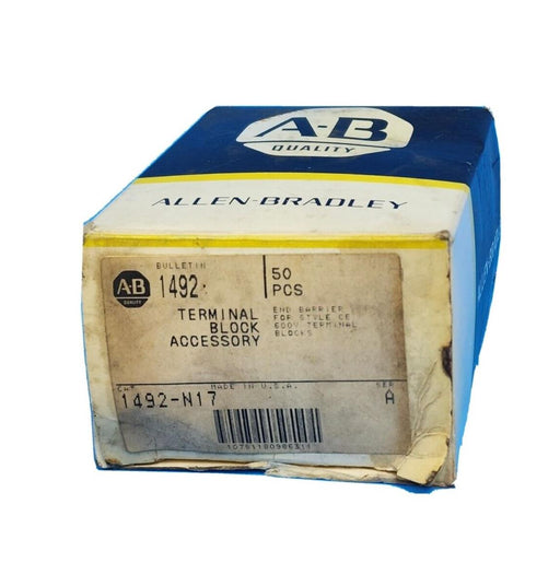 LOT OF 46 NIB ALLEN BRADLEY 1492-N17 THERMINAL BLOCKS 1492N17 SER . A