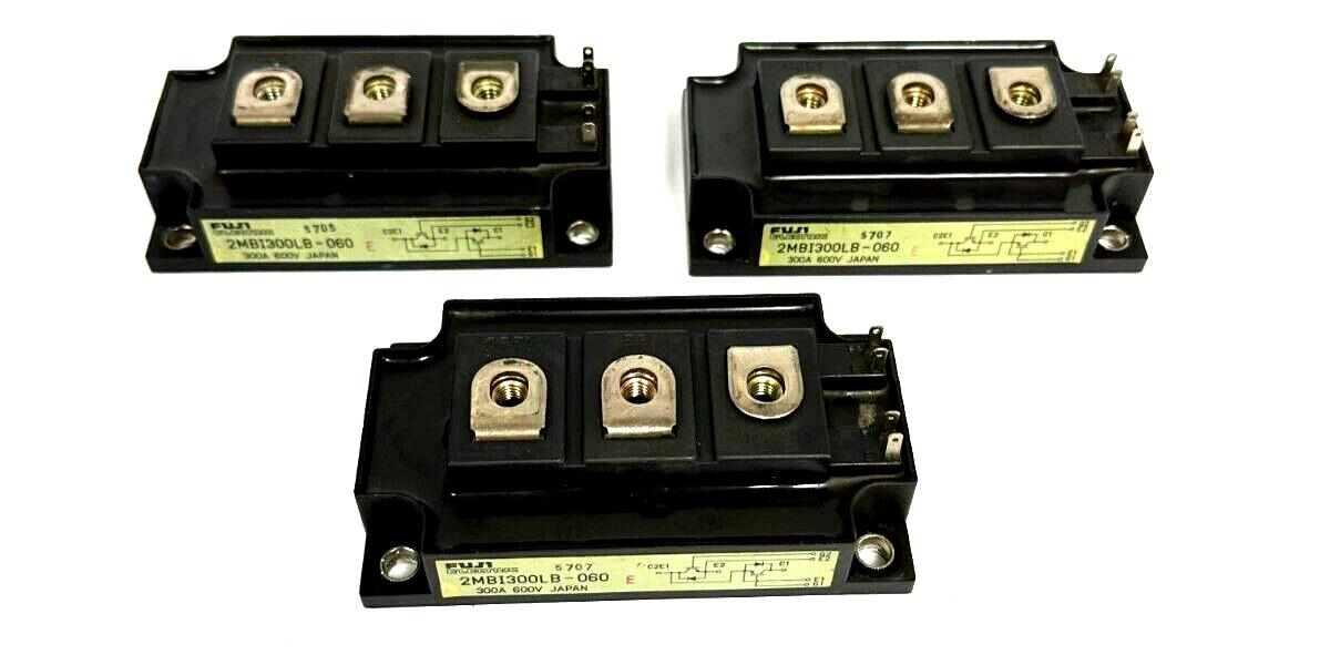 LOT OF 3 FUJI ELECTRIC 2MBI300LB-060 / 2MBI300LB060 IGBT MODULES 300A 600V