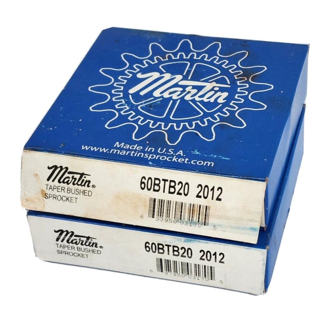 LOT OF 2 NIB MARTIN 60BTB20H 2012 ROLLER CHAIN SPROCKETS
