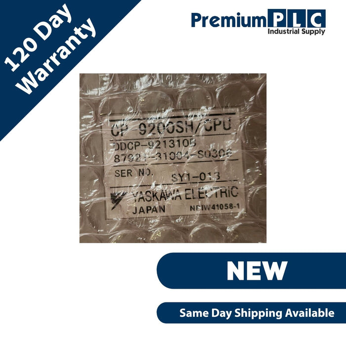 NEW YASKAWA ELECTRIC CP-9200SH/CPU SER. CPU SERVO CONTROLLER TYPE: DDCP-921310B