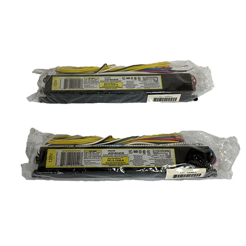 LOT OF 2 NEW PHILIPS RELB-2S40-N / RELB2S40N AmbiStar ADVANCE BALLASTS 120V 60Hz