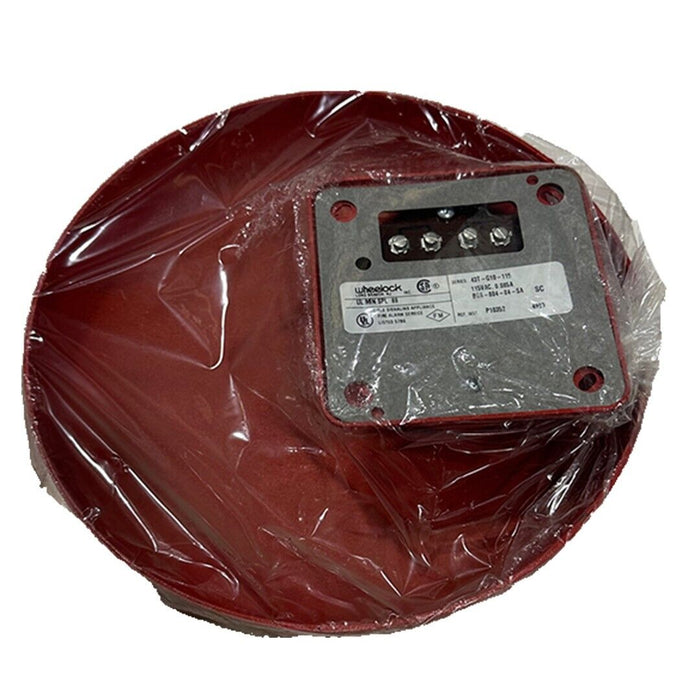 NEW WHEELOCK INC 43T-G10-115-R / 43TG10115R 10'' BELL RED 115VAC BSA-804-84-SA