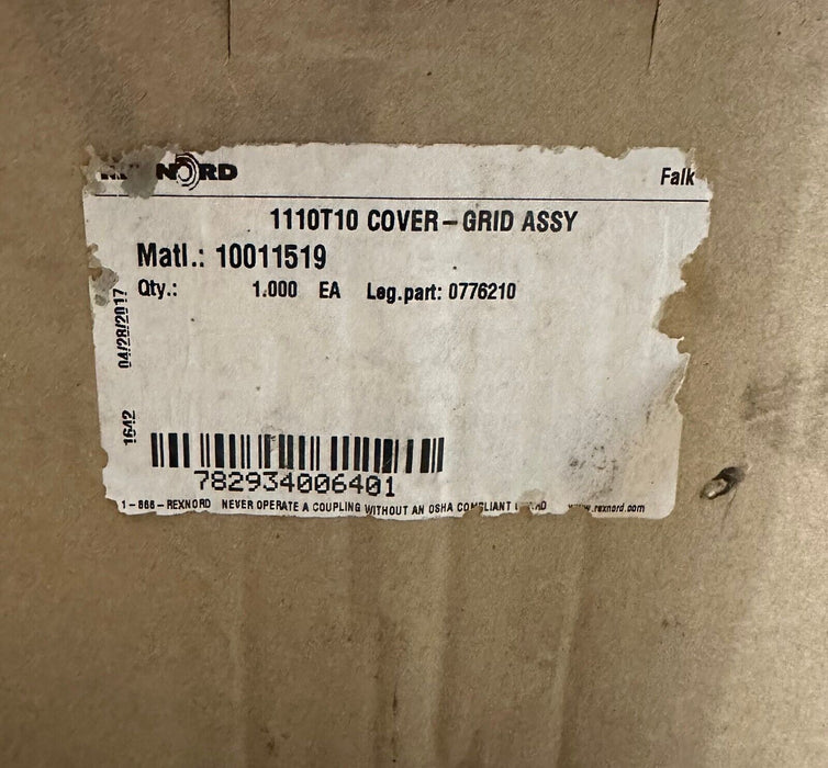 NEW REXNORD 0776210 1110T10 COVER GRID ASSEMBLY 1110T10E