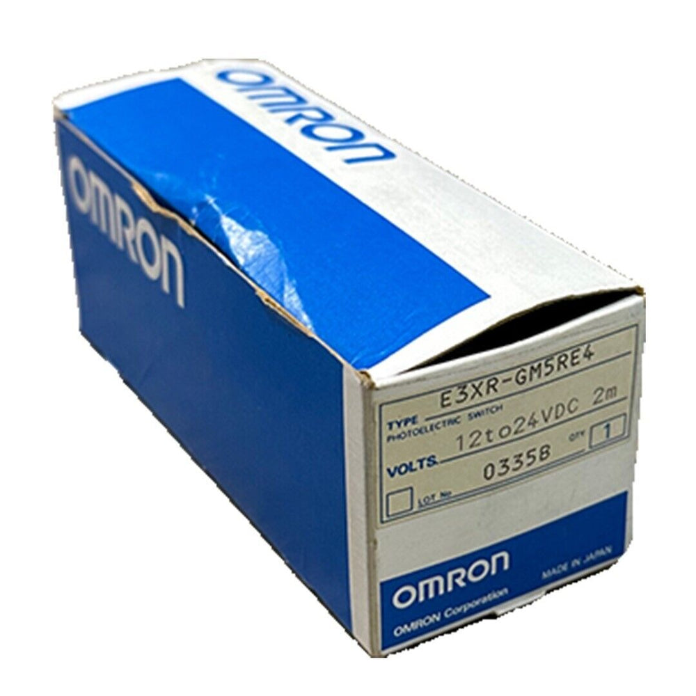 NEW OMRON E3XR-GM5RE4 / E3XRGM5RE4 PHOTOELECTRIC SWITCH 12-24VDC 2M