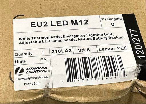 4 NEW LITHONIA LIGHTING EU2 LED M12 EMERGENCY LIGHTING UNIT 210LA2