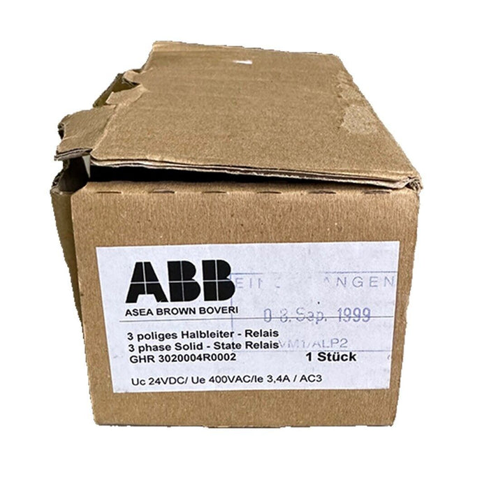 NEW ABB HDS-R2 / HDSR2 SOLID STATE RELAY 3PHASE GHR 3020004R0002 24VDC
