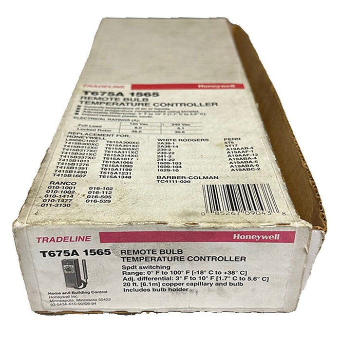 NEW HONEYWELL TRADELINE T675A-1565 / T675A1565 REMOTE BULB TEMP CONTROLLER