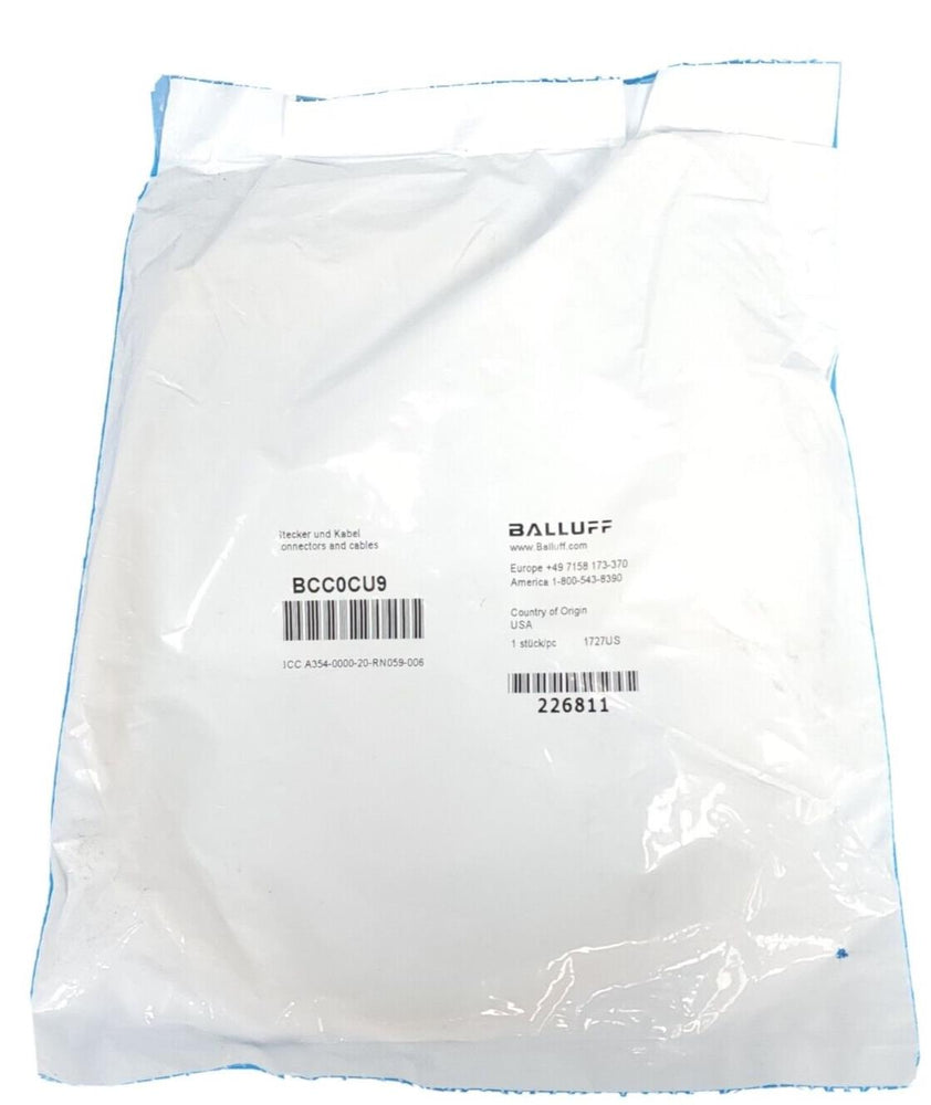 NEW BALLUFF BCC A354-0000-20-RN059-006 (BCC0CU9) RECEPTACLE