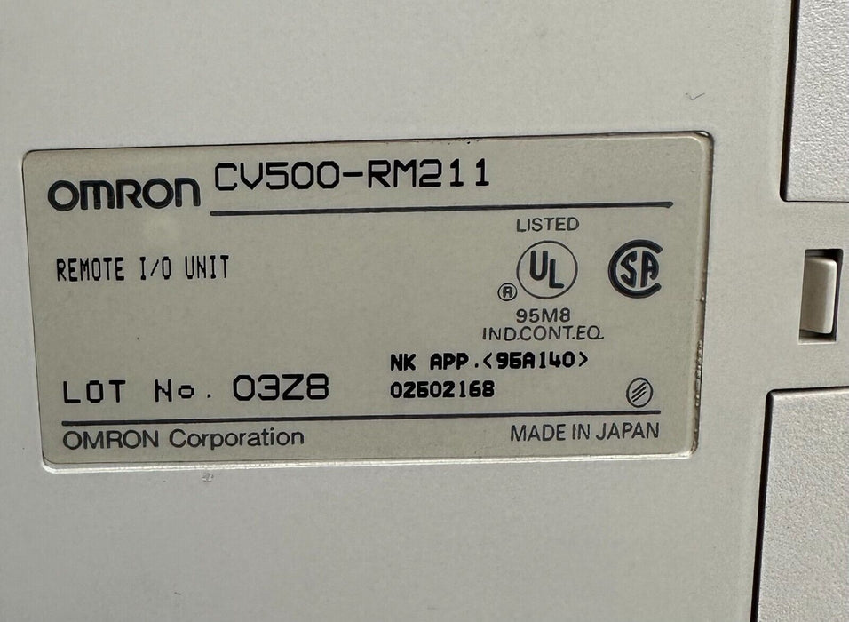 OMRON CV500-RM211 / CV500RM211 REMOTE I/O UNIT