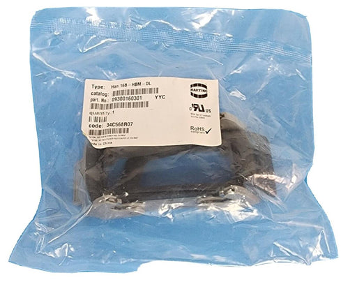 NEW HARTING 16B-HBM-DL BULKHEAD MOUNTED HOUSING P/N: 09300160301