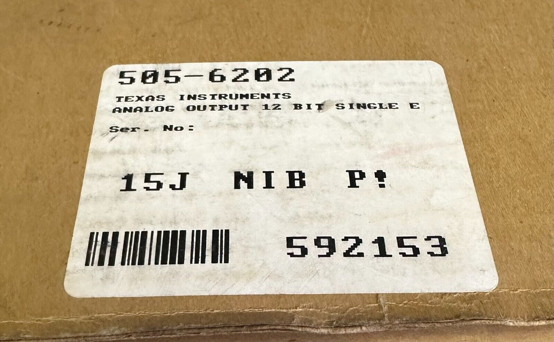NEW SIEMENS TEXAS INSTRUMENTS 505-6202 / 5056202 12-BIT ANALOG OUTPUT MODULE