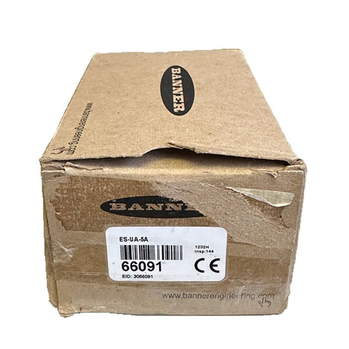 NEW BANNER ES-UA-5A / ESUA5A E-STOP/INTERLOCK MONITORING SAFETY MODULE 66091