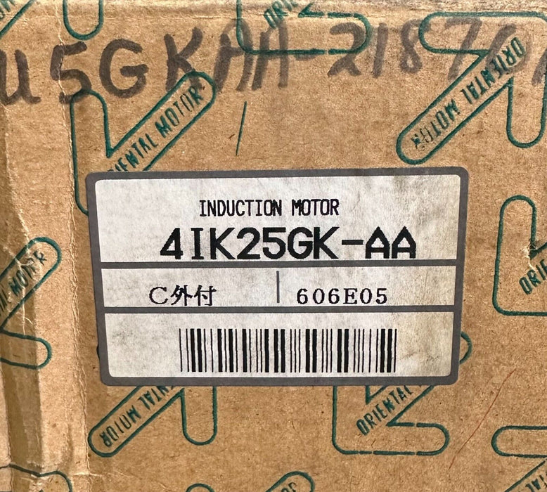 NEW ORIENTAL MOTOR 4IK25GK-AA / 4IK25GKAA INDUCTION MOTOR 25W 60Hz .49A 115V