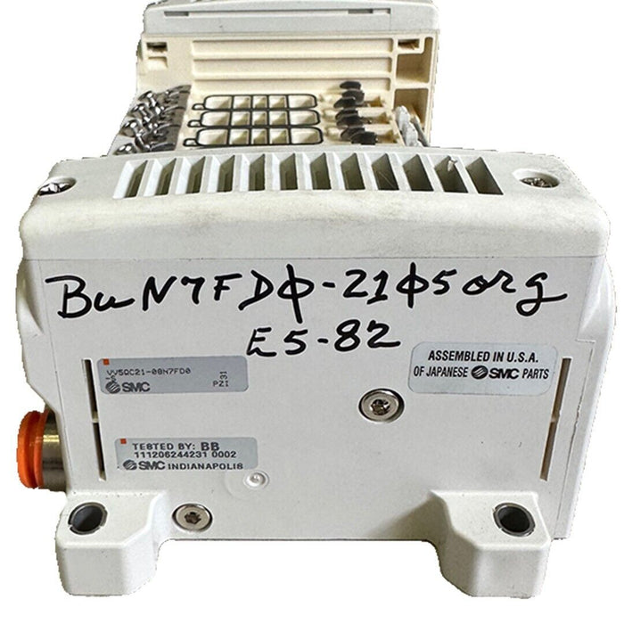 NEW SMC VV5QC21-08N7FD0-S / VV5QC2108N7FD0S VQC SOLENOID MANIFOLD PLUG-IN