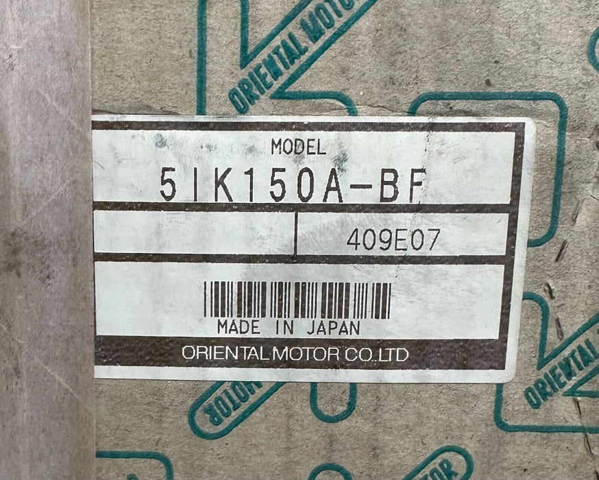 NEW ORIENTAL MOTOR 5IK150A-BF / 5IK150ABF INDUCTION MOTOR 150W 50/60Hz