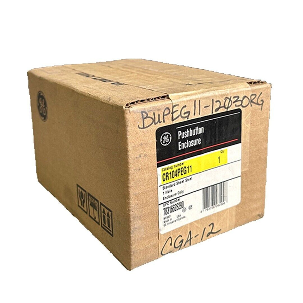 NEW SEALED GENERAL ELECTRIC CR104PEG11 PUSHBUTTON ENCLOSURE 1-HOLE STANDARD