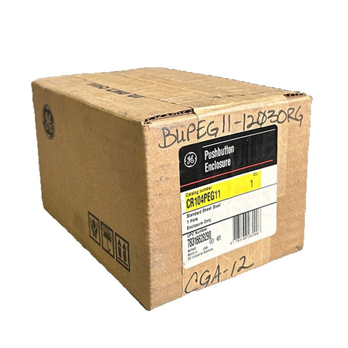 NEW SEALED GENERAL ELECTRIC CR104PEG11 PUSHBUTTON ENCLOSURE 1-HOLE STANDARD