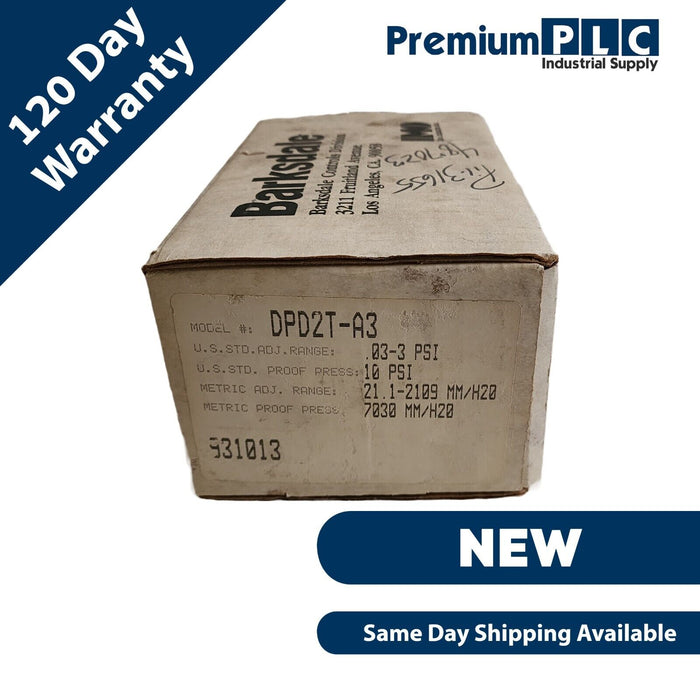 NEW BARKSDALE IMO DPD2T-A3 SERIES DPD2T PRESSURE/VACUUM ACTUATED SWITCH DPD2TA3