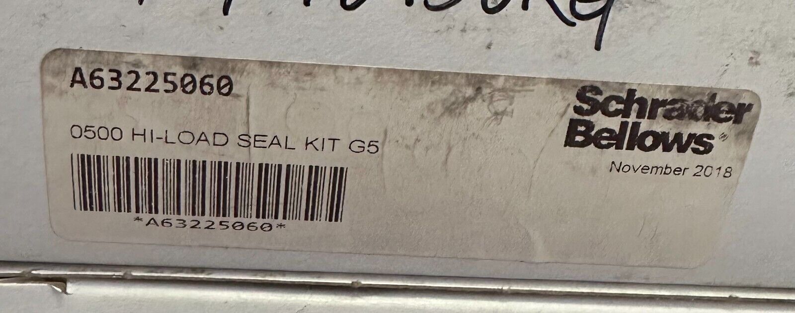 NEW SCHRADER BELLOWS A63225060 0500 HI-LOAD SEAL KIT G5