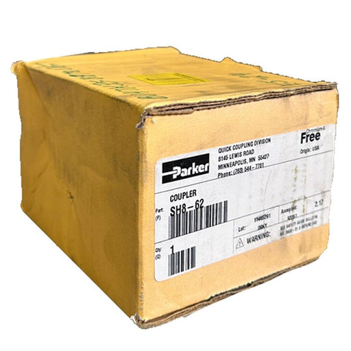 NEW PARKER SH8-62 / SH862 HYDRAULIC HOSE COUPLER SERIES 60 50GPM